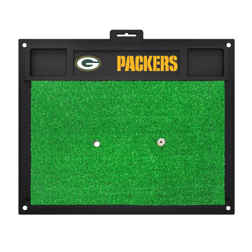 Green Bay Packers Golf Hitting Mat G Primary Logo and Wordmark Green