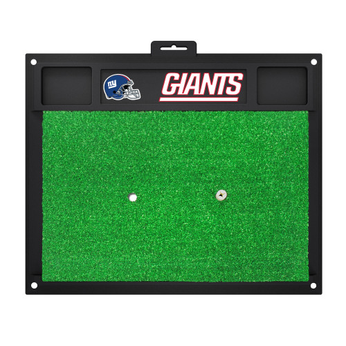 New York Giants Golf Hitting Mat "NY" Helmet Logo & "Giants" Wordmark Dark Blue