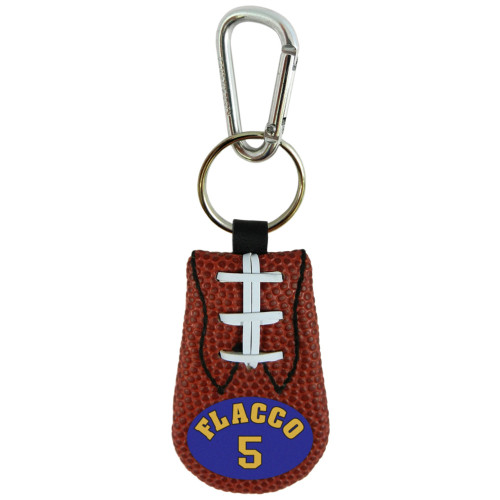 Baltimore Ravens Keychain Classic Football Joe Flacco Design