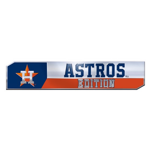 Houston Astros Embossed Truck Emblem 2-pk Primary Logo & Wordmark