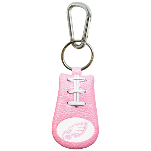 Philadelphia Eagles Pink NFL Football Keychain