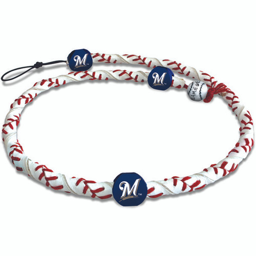 Milwaukee Brewers Necklace Classic Frozen Rope Baseball