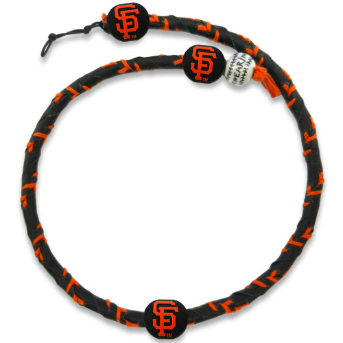 San Francisco Giants Necklace Team Color Frozen Rope Baseball