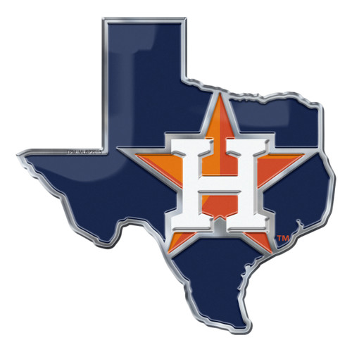 Houston Astros Embossed State Emblem "H Star" Logo / Shape of Texas