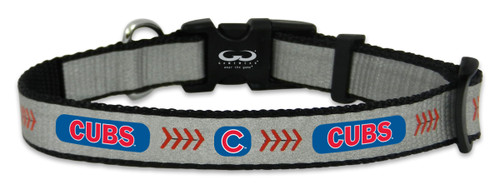 Chicago Cubs Pet Collar Reflective Baseball Size Small