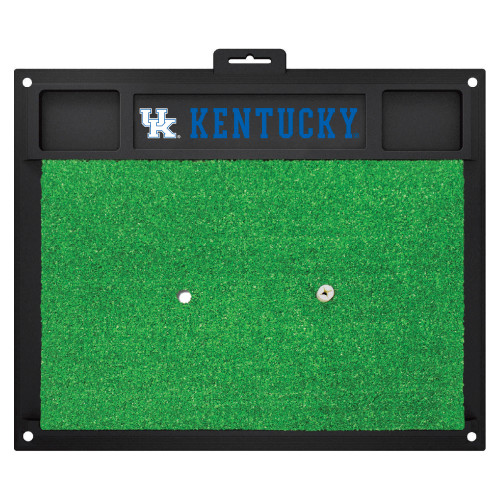 University of Kentucky - Kentucky Wildcats Golf Hitting Mat UK Primary Logo and Wordmark Green