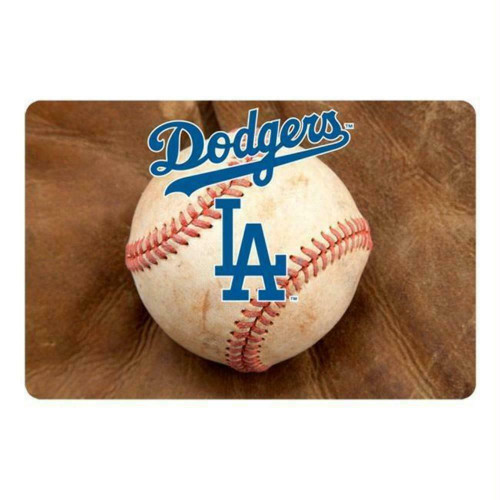 Los Angeles Dodgers Pet Bowl Mat Classic Baseball Size Large