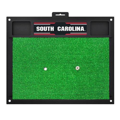University of South Carolina - South Carolina Gamecocks Golf Hitting Mat South Carolina Wordmark Green