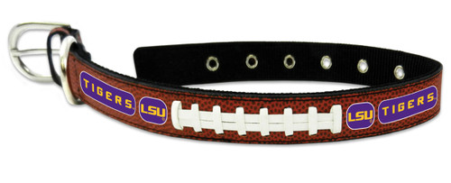 LSU Tigers Classic Leather Large Football Collar -