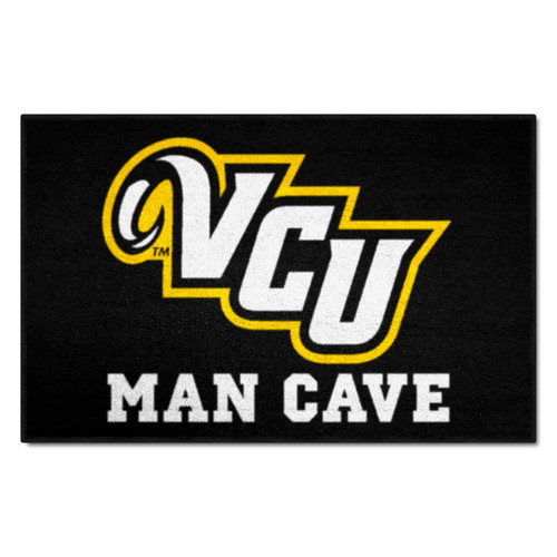 Virginia Commonwealth University - VCU Rams Man Cave Starter "VCU" Logo Black