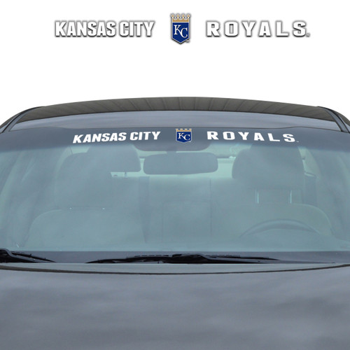 Kansas City Royals Windshield Decal Primary Logo and Team Wordmark