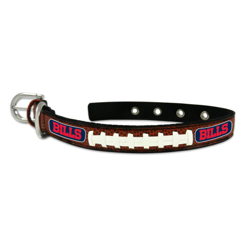 Buffalo Bills Pet Collar Leather Size Small