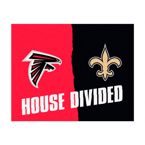 NFL House Divided - Falcons / Saints House Divided Mat House Divided Multi