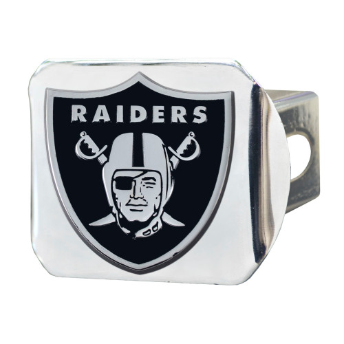 Las Vegas Raiders Hitch Cover - Chrome Raider Shield Primary Logo Chrome