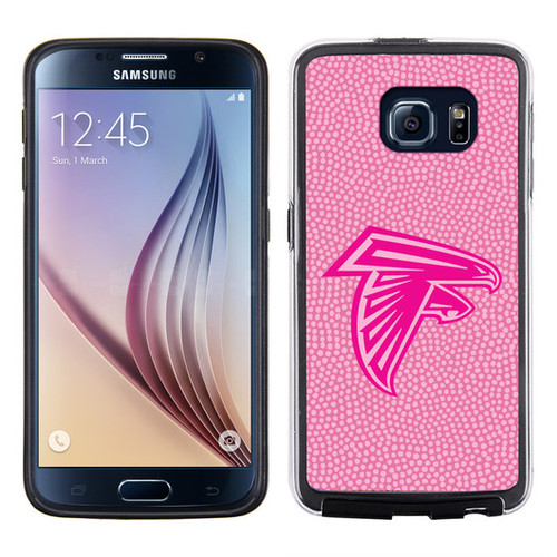 Atlanta Falcons Pink NFL Football Pebble Grain Feel Samsung Galaxy S6 Case -