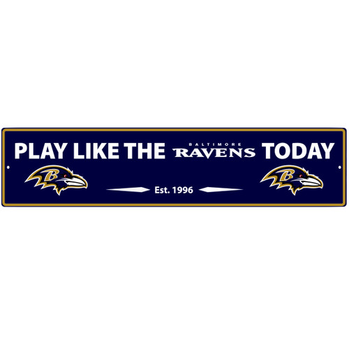 Baltimore Ravens Street Sign Wall Plaque