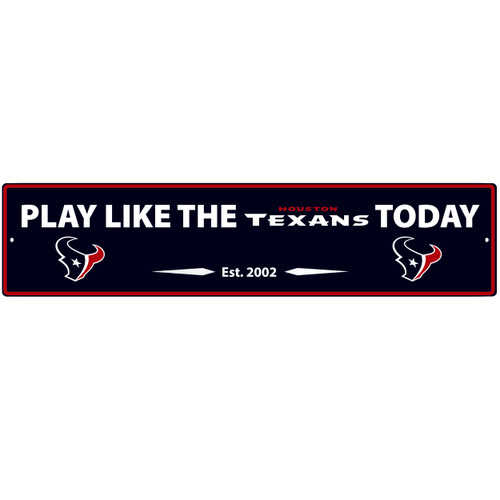 Houston Texans Street Sign Wall Plaque