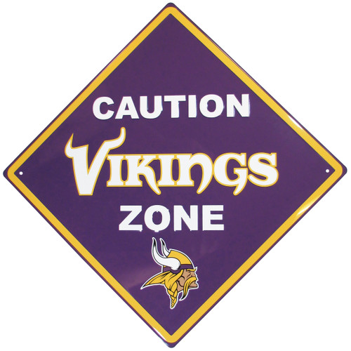 Minnesota Vikings Caution Wall Sign Plaque