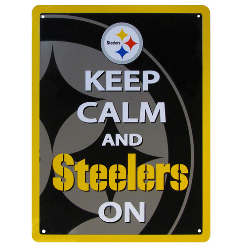 Pittsburgh Steelers Keep Calm Sign