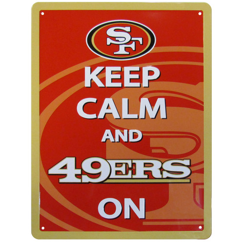 San Francisco 49ers Keep Calm Sign