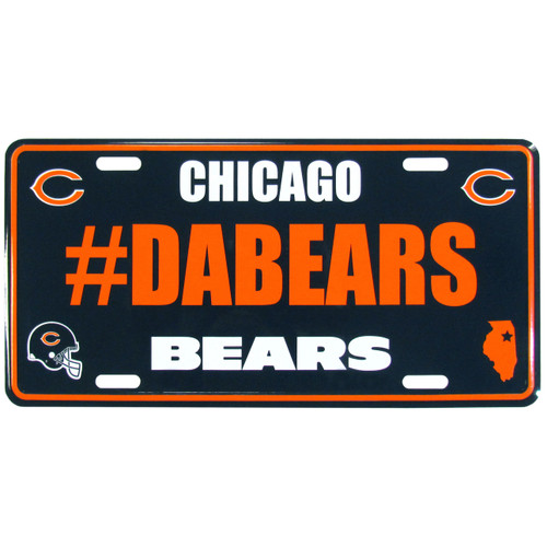 Chicago Bears Hashtag License Plate