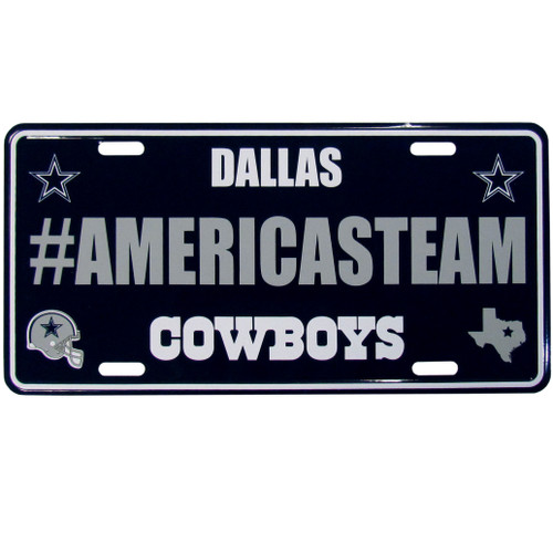 Dallas Cowboys Hashtag License Plate