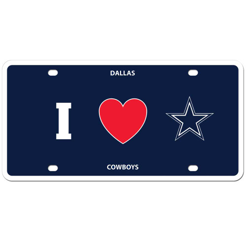 Dallas Cowboys Styrene License Plate