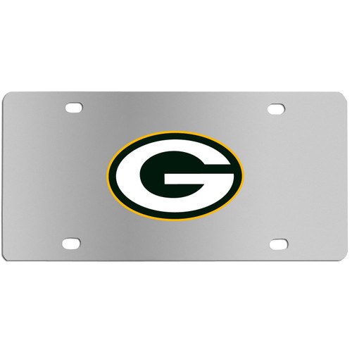 Green Bay Packers Steel License Plate Wall Plaque