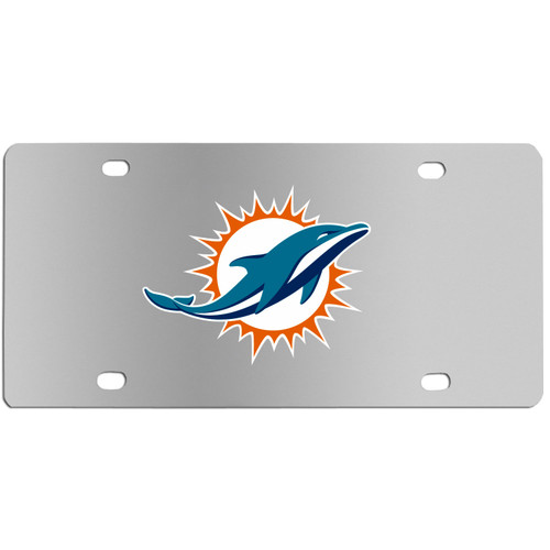 Miami Dolphins Steel License Plate Wall Plaque