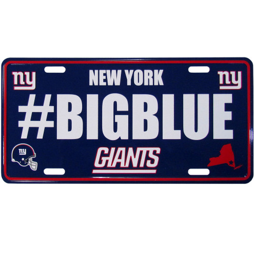 New York Giants Hashtag License Plate