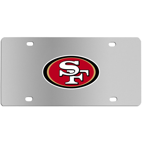 San Francisco 49ers Steel License Plate Wall Plaque