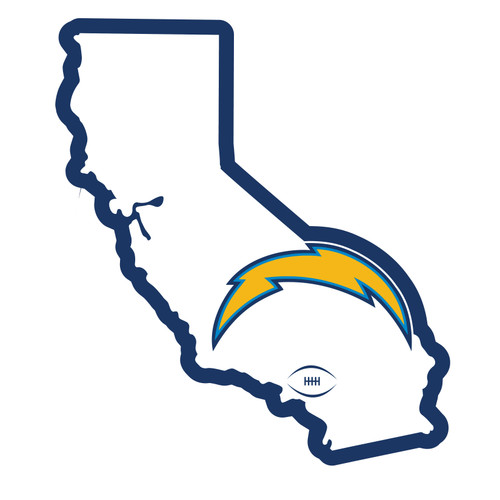 Los Angeles Chargers Home State 11 Inch Magnet