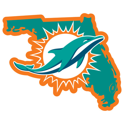 Miami Dolphins Home State 11 Inch Magnet