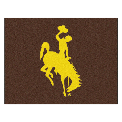 University of Wyoming - Wyoming Cowboys All-Star Mat Bucking Horse Primary Logo Brown