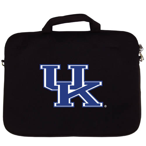 Our Kentucky Wildcats neoprene laptop bags is designed measures 11 3/4 inches tall and 15 inches wide and are approved to pass airport security without removing the equipment from the bag. The bag comes with a shoulder strap. (inner bag dimensions: 11 ¾t x 15w)