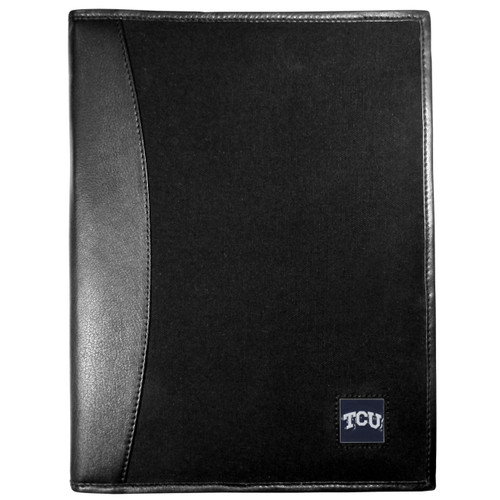 TCU Horned Frogs Leather and Canvas Padfolio