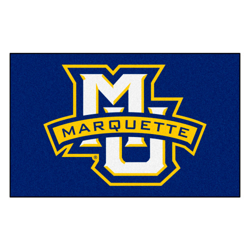 Marquette University - Marquette Golden Eagles Ulti-Mat "MU" Logo with Wordmark Navy