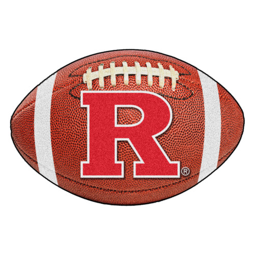 Rutgers University - Rutgers Scarlett Knights Football Mat "Block R" Logo Brown