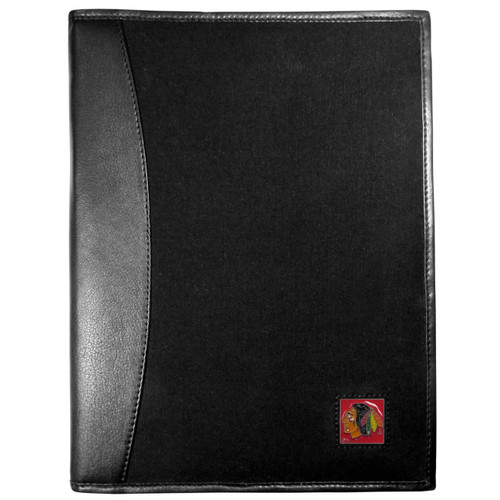 Chicago Blackhawks® Leather and Canvas Padfolio