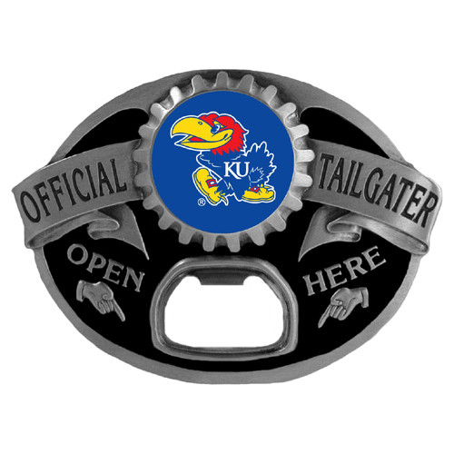 Kansas Jayhawks Tailgater Belt Buckle