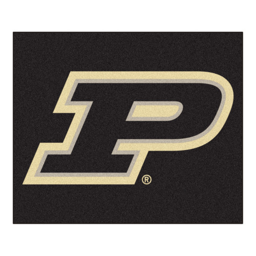 Purdue University - Purdue Boilermakers Tailgater Mat P Primary Logo Black