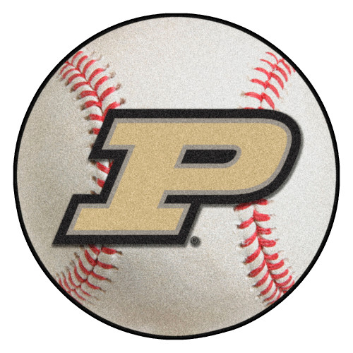 Purdue University - Purdue Boilermakers Baseball Mat P Primary Logo White