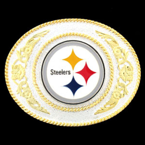 Pittsburgh Steelers 2-Toned Belt Buckle