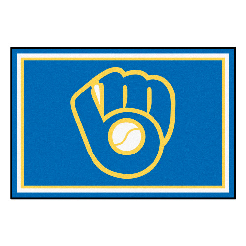 MLB - Milwaukee Brewers 5x8 Rug 59.5"x88"