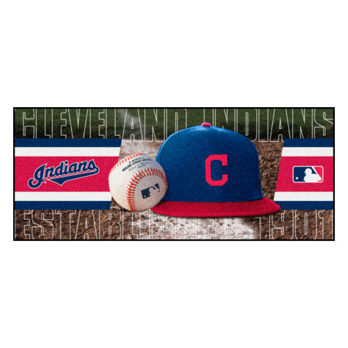MLB - Cleveland Indians Baseball Runner 30"x72"