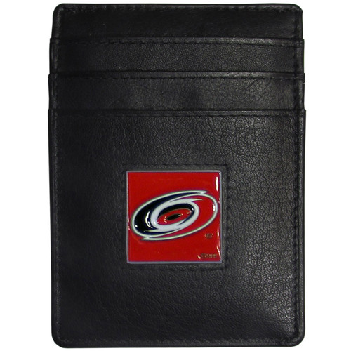 Carolina Hurricanes® Leather Money Clip/Cardholder