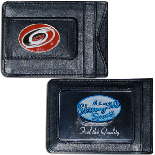 Carolina Hurricanes® Leather Cash & Cardholder