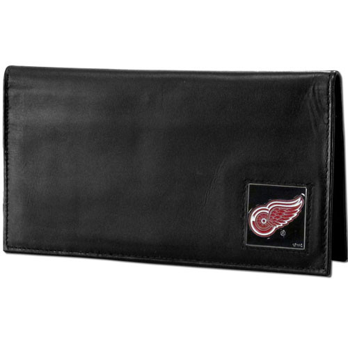 Detroit Red Wings® Deluxe Leather Checkbook Cover