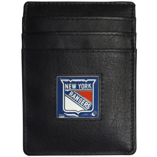 New York Rangers® Leather Money Clip/Cardholder