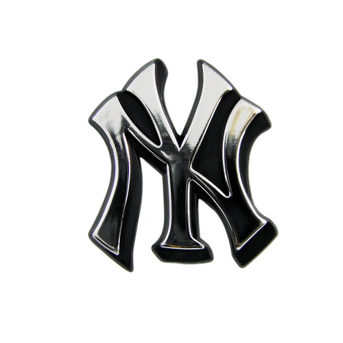 New York Yankees Molded Chrome Emblem "NY" Alternate Logo